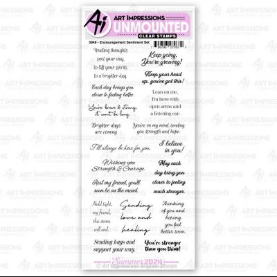 Art Impressions Stamp Set - Encouragment Sentiments